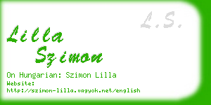 lilla szimon business card